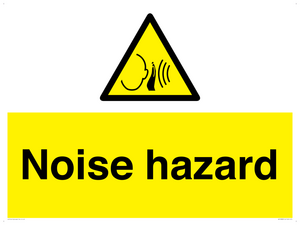 Warning: Noise hazard